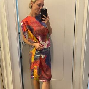 Tory Burch Vibrant Asymmetrical Dress
